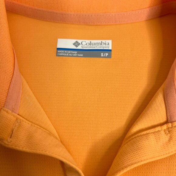 Columbia Polo Shirt Womens Neon Coral Size S/P - Picture 3 of 7